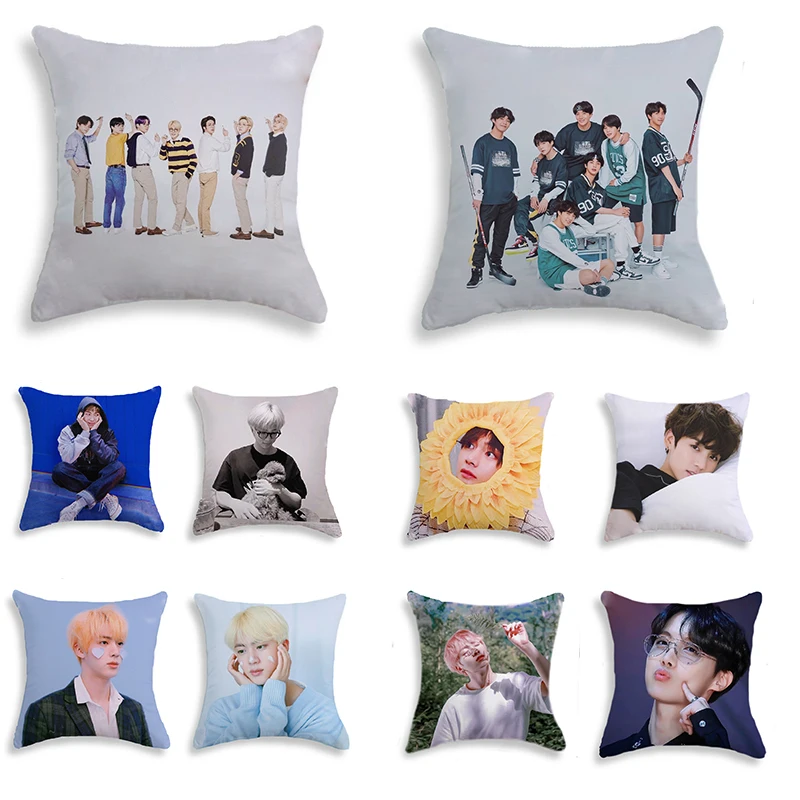New KPOP BTS Throw Pillow Super Soft Bedroom Home Sofa Decorative Bangtan Boys Pillowcase Square Zipper Fan Collection Gifts
New KPOP BTS Throw Pillow Super Soft Bedroom Home Sofa Decorative Bangtan Boys Pillowcase Square Zipper Fan Collection Gifts