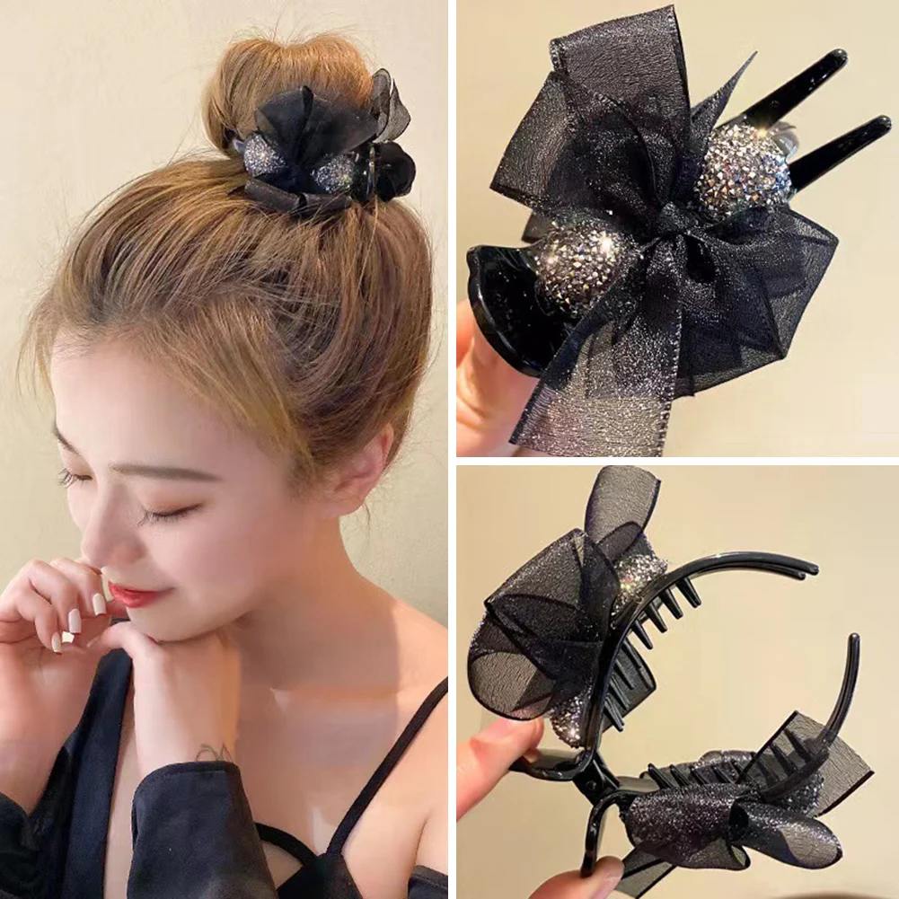 Korean Elegant Mesh Bow Hair Claws For Women Girls Hair Clip Large Grab Clips Shark Half Tie Clip Hair Accessories
Korean Elegant Mesh Bow Hair Claws For Women Girls Hair Clip Large Grab Clips Shark Half Tie Clip Hair Accessories