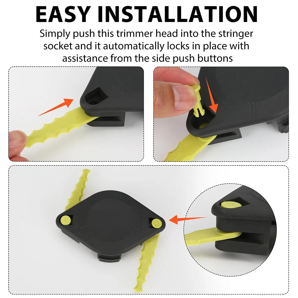 Durable High Quality Fixed Blades String Head Trimmer Lawn Mower Replace Parts Replacement Serrated Set 8-Pack
Durable High Quality Fixed Blades String Head Trimmer Lawn Mower Replace Parts Replacement Serrated Set 8-Pack