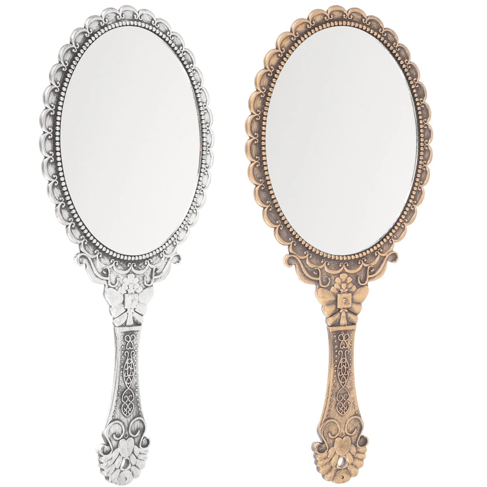 2 Pcs Hand Held Mirrors Handheld Makeup Vanity Girl 25x11.5cm Metal Women Miss
2 Pcs Hand Held Mirrors Handheld Makeup Vanity Girl 25x11.5cm Metal Women Miss