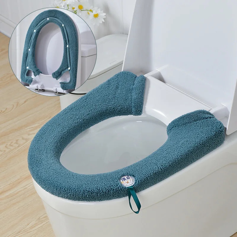 Universal Bathroom Toilet Seat Button Toilet Pad Thickened Washable Soft Warmer Mat Toilet Lid Accessories Bathroom Accessory
Universal Bathroom Toilet Seat Button Toilet Pad Thickened Washable Soft Warmer Mat Toilet Lid Accessories Bathroom Accessory