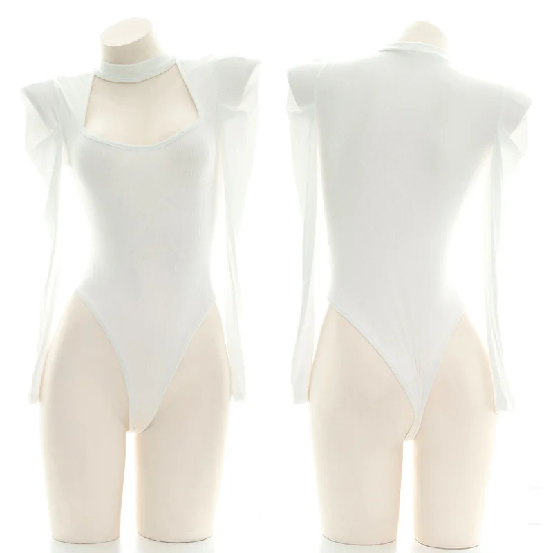 Sexy Modal BODYSUIT LONG SLEEVE Splicing Women's Japanese Style Fun Lovely Home Clothes Private Room Underwear
Sexy Modal BODYSUIT LONG SLEEVE Splicing Women's Japanese Style Fun Lovely Home Clothes Private Room Underwear