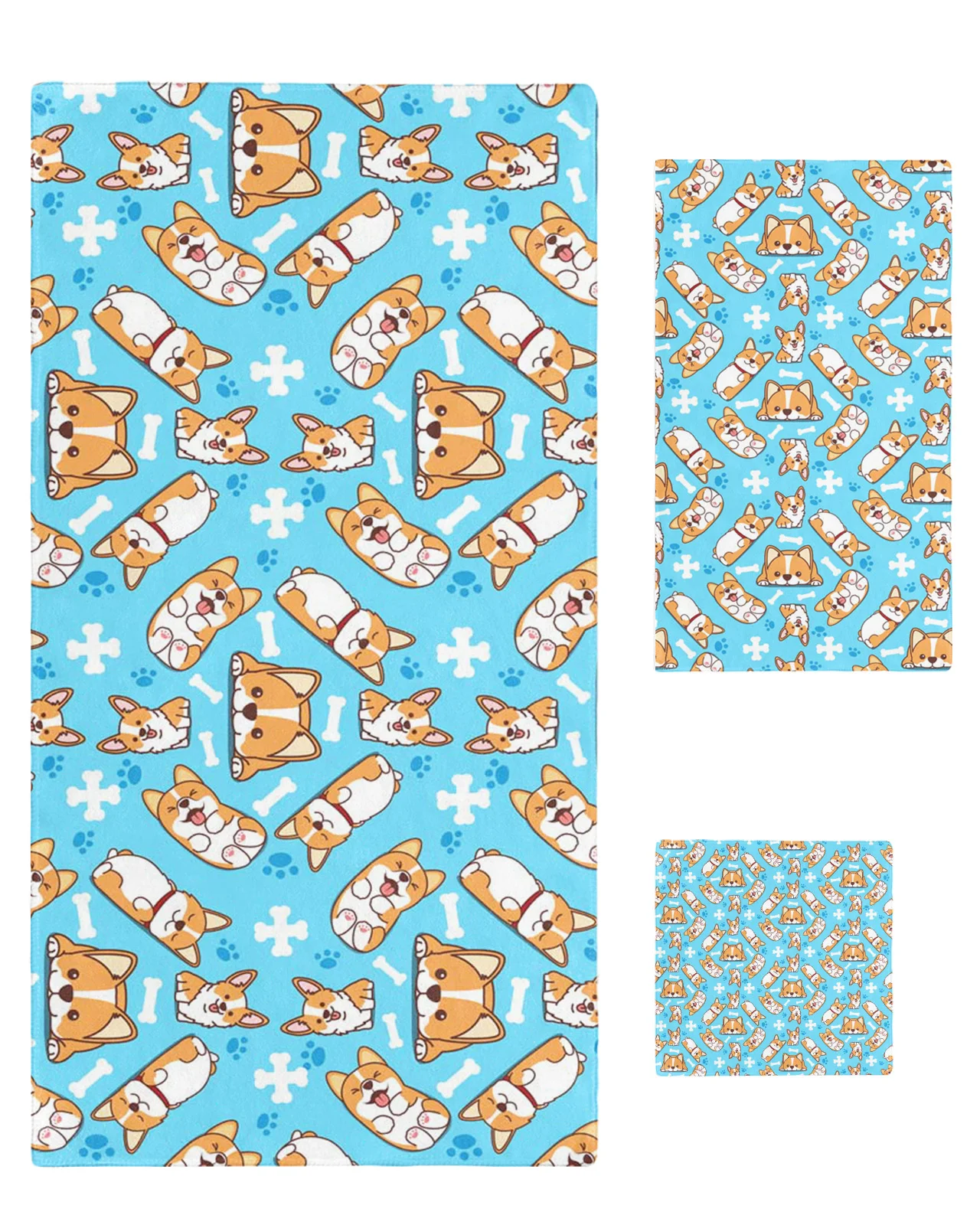 Customized Towel Set Cute Corgi Bath Towel Face Towel Hand Towel Bathroom Towel Travel Sports Towels 3 Pieces
Customized Towel Set Cute Corgi Bath Towel Face Towel Hand Towel Bathroom Towel Travel Sports Towels 3 Pieces