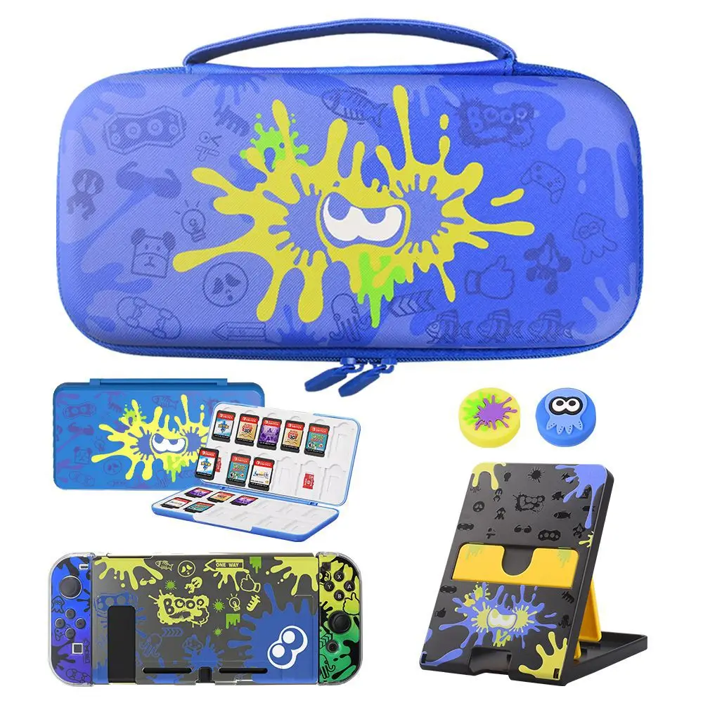 Nintend Switch Splatoon 3 Accessories Set Storage Case Joycon Protective Case Thumb Grip Caps Switch Stand
Nintend Switch Splatoon 3 Accessories Set Storage Case Joycon Protective Case Thumb Grip Caps Switch Stand
