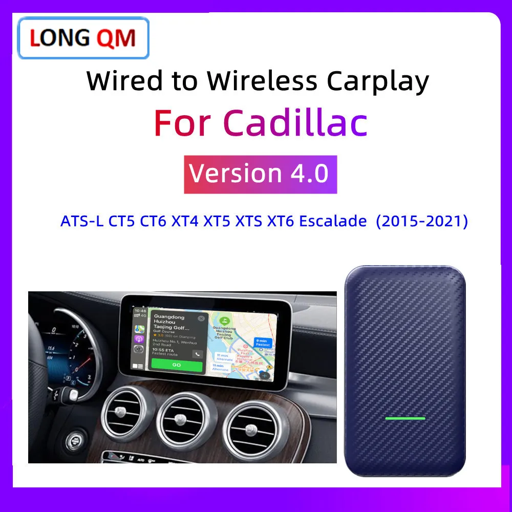 Carlinkit 4.0 CarPlay Wireless USB Adapter For Cadillac ATS-L CT5 CT6 XT4 XT5 XTS XT6 Escalade 2015-2021Navigation Multimedia
Carlinkit 4.0 CarPlay Wireless USB Adapter For Cadillac ATS-L CT5 CT6 XT4 XT5 XTS XT6 Escalade 2015-2021Navigation Multimedia