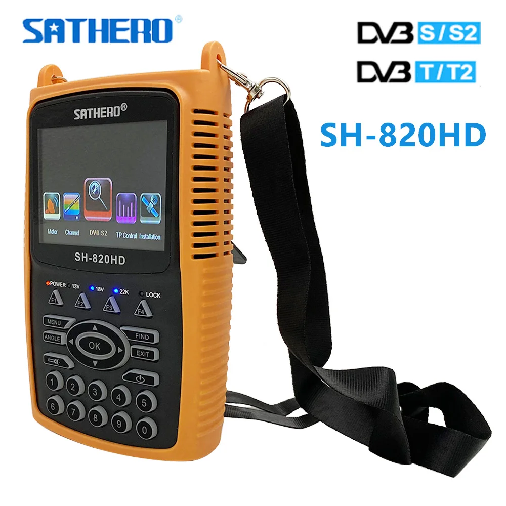 Sathero SH-820HD DVB-S2 DVB-T2 Combo Digital Signal Finder Meter Support CCTV 3.5 Inch HD TFT LCD Screen 8PSK 32APSK VS 810HD
Sathero SH-820HD DVB-S2 DVB-T2 Combo Digital Signal Finder Meter Support CCTV 3.5 Inch HD TFT LCD Screen 8PSK 32APSK VS 810HD