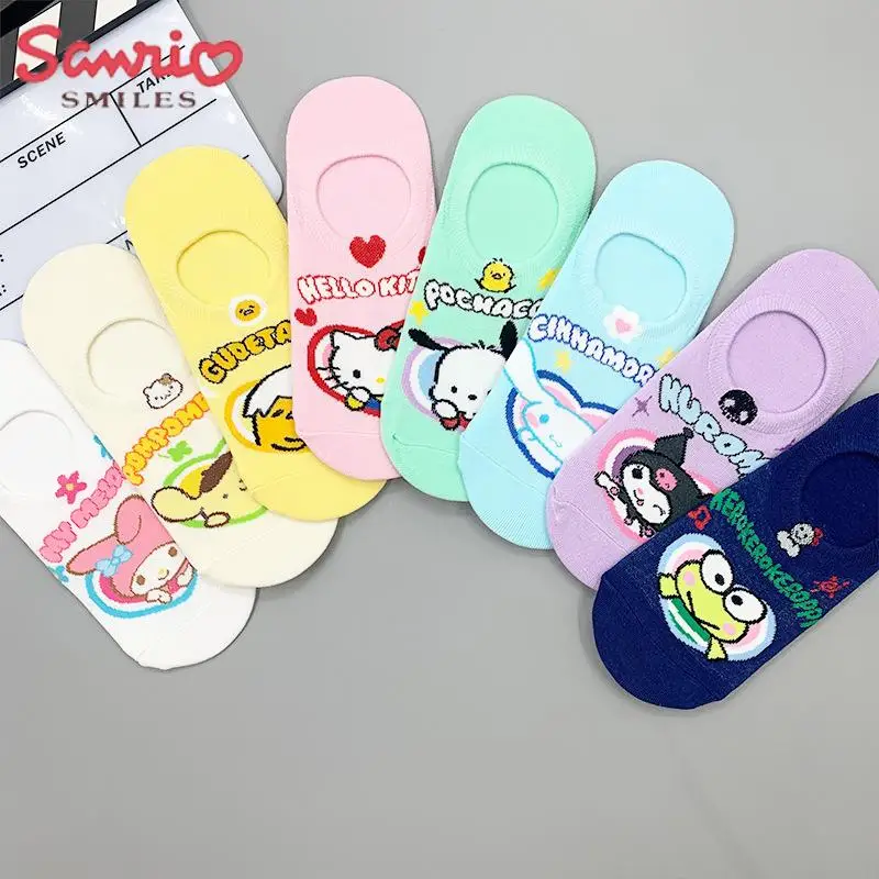 Sanrio Character Socks New Summer and Autumn Styles Cinnamoroll Kitty Kuromi Cartoon Kawaii Boat Socks Creative Versatile
Sanrio Character Socks New Summer and Autumn Styles Cinnamoroll Kitty Kuromi Cartoon Kawaii Boat Socks Creative Versatile