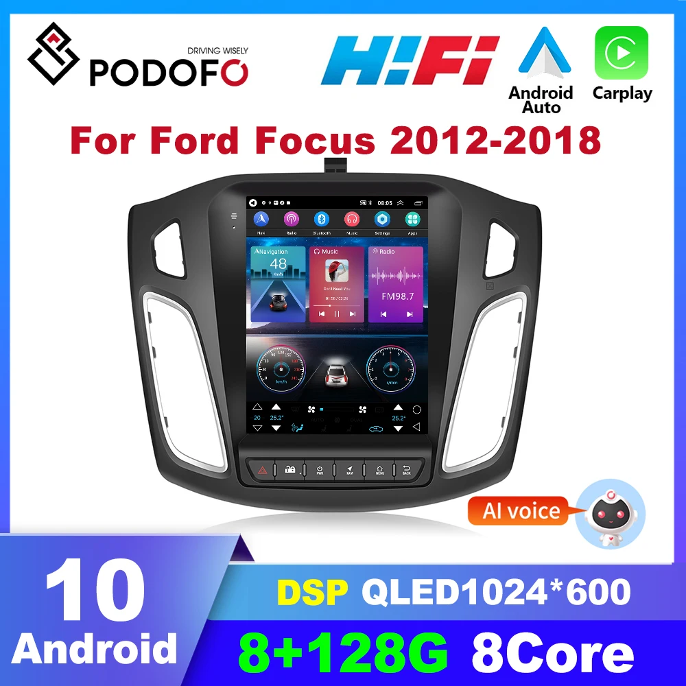 Автомагнитола Podofo, 2DIN, Android, для Ford Focus 2012-2018
Автомагнитола Podofo, 2DIN, Android, для Ford Focus 2012-2018