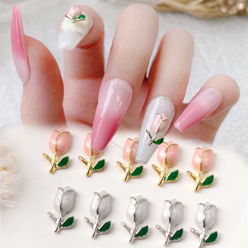10PCS Nail Tulip Ornaments DIY Textured Luxury Nail Decorations Nail Art Design Alloy Exquisite Manicure Accessories Charms
10PCS Nail Tulip Ornaments DIY Textured Luxury Nail Decorations Nail Art Design Alloy Exquisite Manicure Accessories Charms
