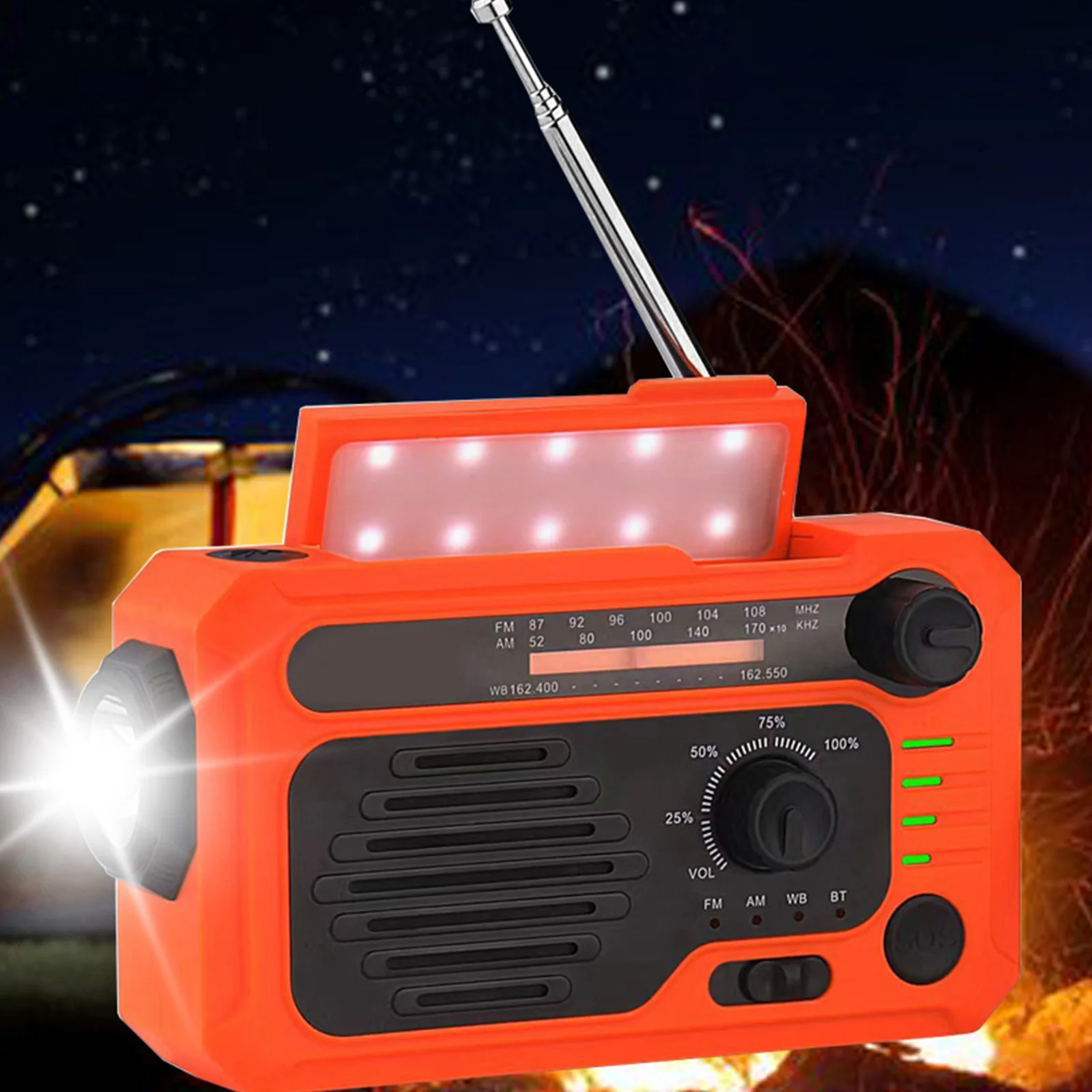 AM/FM/NOAA аварийный радиоприемник на солнечной батарее, заряжаемый от USB радиоприемник, освещение, Bluetooth-совместимый сигнал тревоги для кемпинг...
AM/FM/NOAA аварийный радиоприемник на солнечной батарее, заряжаемый от USB радиоприемник, освещение, Bluetooth-совместимый сигнал тревоги для кемпинг...