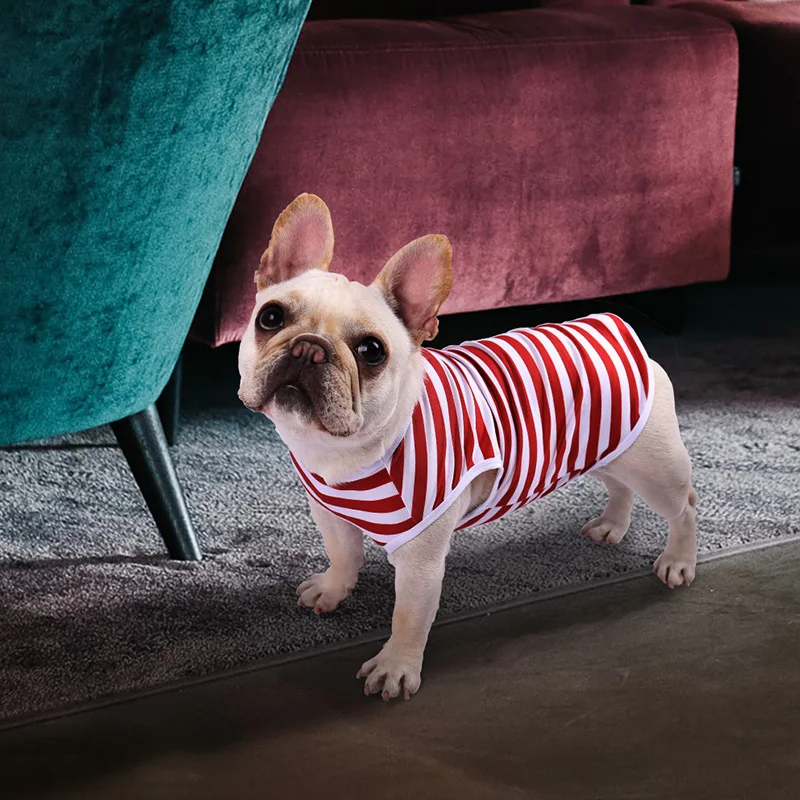 Summer Pet Dog Clothes Cotton Striped Vest t shirt Dog Clothing for Dogs Puppy Outfit shirt Small Pet chihuahua Clothes
Summer Pet Dog Clothes Cotton Striped Vest t shirt Dog Clothing for Dogs Puppy Outfit shirt Small Pet chihuahua Clothes