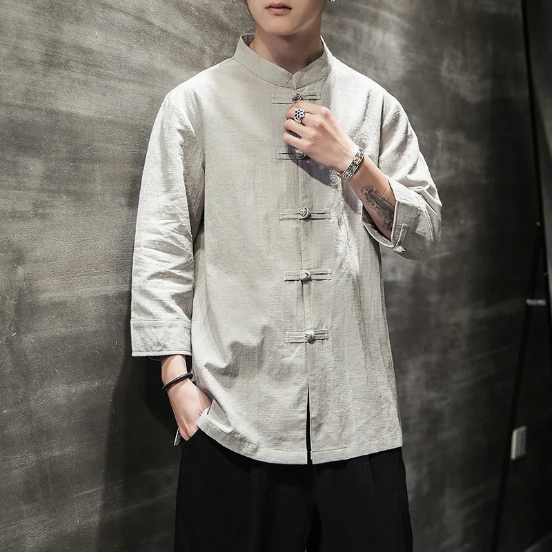 Рубашка Yourqipao Мужская льняная однотонная, Повседневная блуза с воротником на пуговицах, свободная кофта в ретро стиле, большие размеры
Рубашка Yourqipao Мужская льняная однотонная, Повседневная блуза с воротником на пуговицах, свободная кофта в ретро стиле, большие размеры