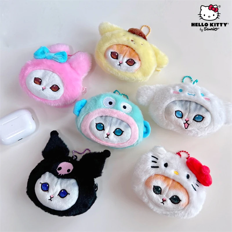 Sanrio Drag Kuromi Hello Kitty Plush Coin Purse Toy Doll KeyChain Accessories Creativity Earphone Bags Pendants Exquisite Gifts
Sanrio Drag Kuromi Hello Kitty Plush Coin Purse Toy Doll KeyChain Accessories Creativity Earphone Bags Pendants Exquisite Gifts