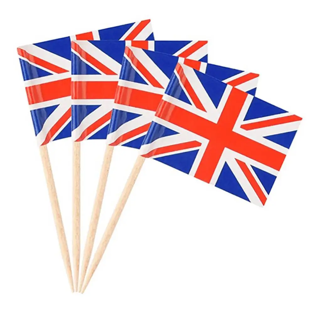 Cake Decoration Wooden Food Decoration Bar British Flag Toothpick Flag Disposable Toothpicks Party Sticks Toothpick Paper Flag
Cake Decoration Wooden Food Decoration Bar British Flag Toothpick Flag Disposable Toothpicks Party Sticks Toothpick Paper Flag
