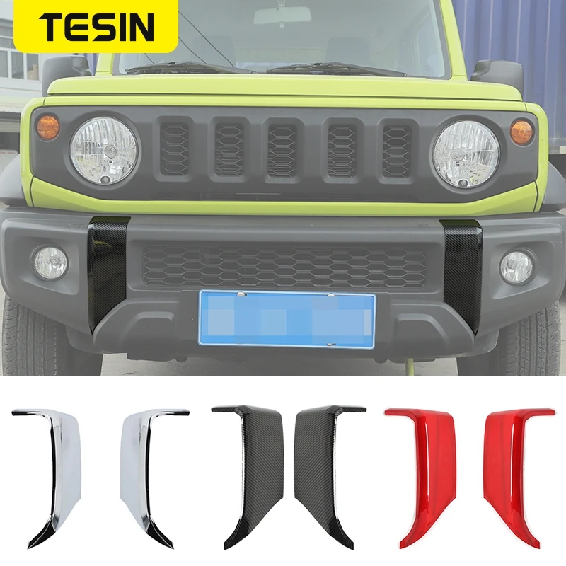 TESIN Car Front Bumper Guard Decoration Cover For Suzuki Jimny 2019 2020 2021 2022 JB64 JB74 ABS Carbon Fiber Accessories
TESIN Car Front Bumper Guard Decoration Cover For Suzuki Jimny 2019 2020 2021 2022 JB64 JB74 ABS Carbon Fiber Accessories