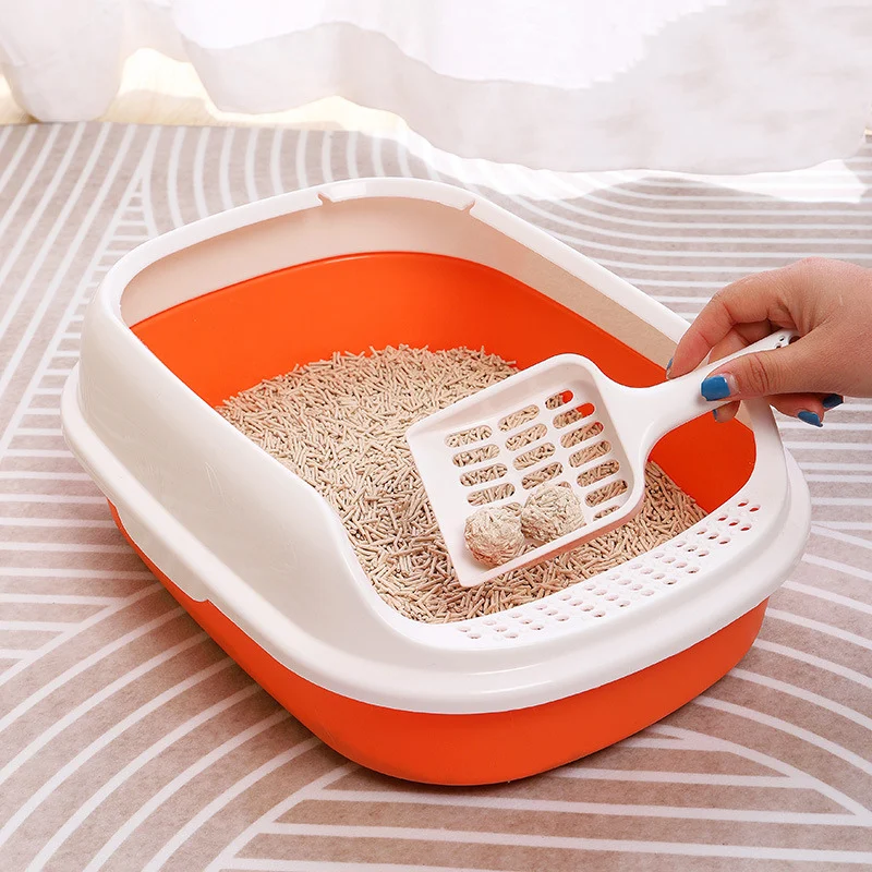 40x30x13cm Cat Litter Box Cat Toilet bedpans Pet Product Shoveling Feces Anti-splashing Puppy Cat Litter Box Cat Supplies
40x30x13cm Cat Litter Box Cat Toilet bedpans Pet Product Shoveling Feces Anti-splashing Puppy Cat Litter Box Cat Supplies