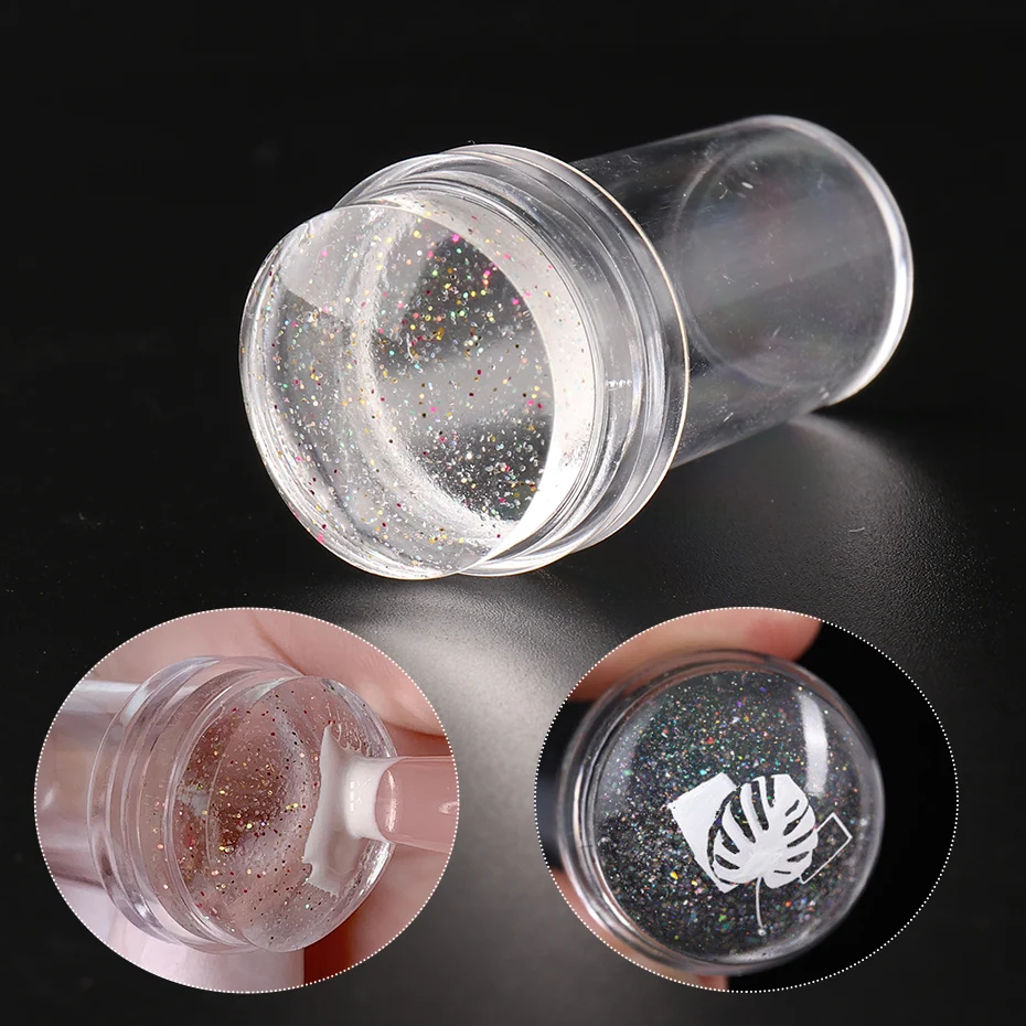 Transparent Glitter Nail Stamper With Scraper Jelly Silicone Stamp For French Nails Manicuring Kits Nail Art Stamping Tool BES07
Transparent Glitter Nail Stamper With Scraper Jelly Silicone Stamp For French Nails Manicuring Kits Nail Art Stamping Tool BES07
