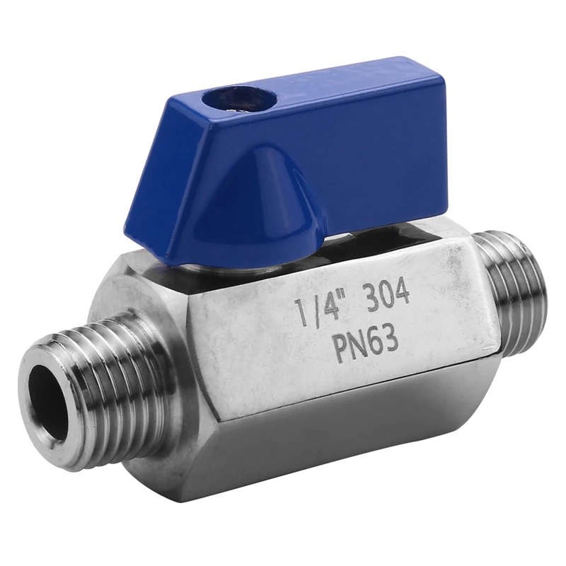 Stainless Steel Ball Valve - 1/4 Inch NPT Thread Male Small Mini Ball Valve (1/4Inch Male&Male)
Stainless Steel Ball Valve - 1/4 Inch NPT Thread Male Small Mini Ball Valve (1/4Inch Male&Male)