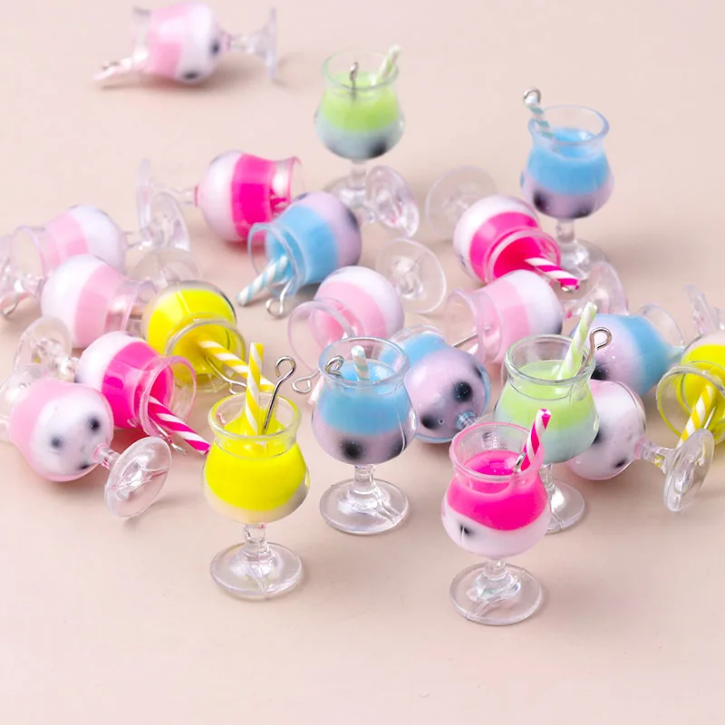 10pcs 37*17mm Cute Juice Goblet Bubble Tea Drinks Charms for DIY Dangle Earrings Necklace Pendants DIY Jewelry Accessories
10pcs 37*17mm Cute Juice Goblet Bubble Tea Drinks Charms for DIY Dangle Earrings Necklace Pendants DIY Jewelry Accessories
