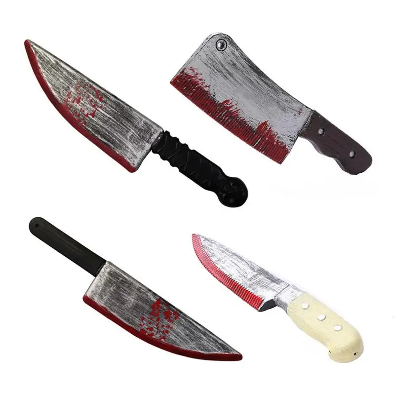 Halloween props bloody sharp knife blow molded fruit knife plastic toy simulation bloody knife trick Kids party Horror Prank Toy
Halloween props bloody sharp knife blow molded fruit knife plastic toy simulation bloody knife trick Kids party Horror Prank Toy