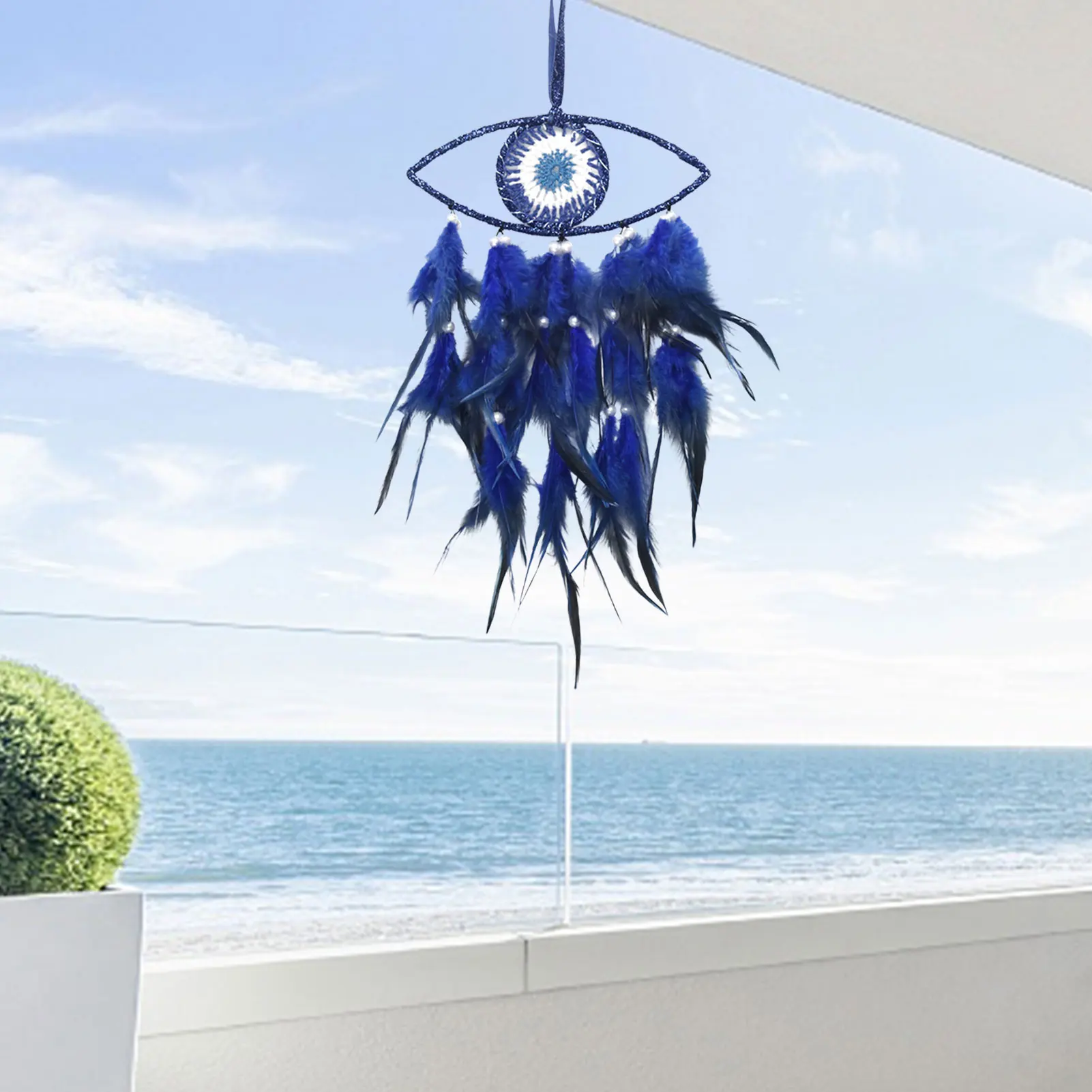 Devil Eyes Dreamcatcher Devil's Eye Blue Dreamcatcher Handmade Feathers Bedroom Hangings Ornament Craft Home Decorations
Devil Eyes Dreamcatcher Devil's Eye Blue Dreamcatcher Handmade Feathers Bedroom Hangings Ornament Craft Home Decorations