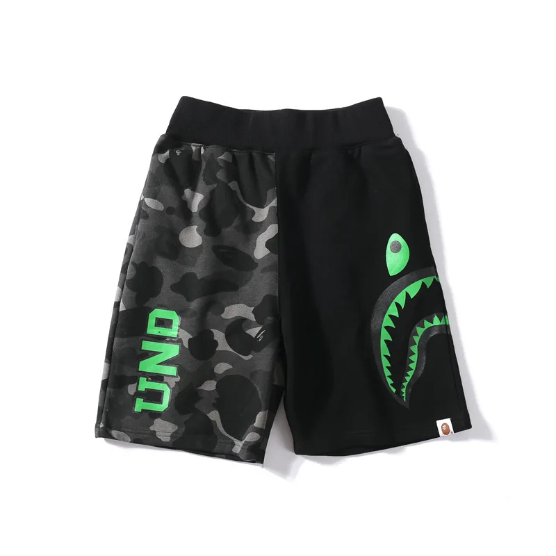 

Camo Bape Shark Summer Beach Shorts Fashion Jogger Cool Boardshorts Pockets Quick Dry Surfing Swim Trunks Casual Sport Man Pants