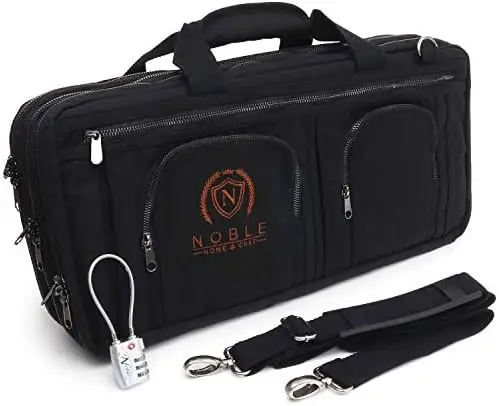 Canvas Chef Knife Bag Holds 19 Knives PLUS Knife Steel Meat Cleaver and Large Storage Compartments! Our Most Professional Line
Canvas Chef Knife Bag Holds 19 Knives PLUS Knife Steel Meat Cleaver and Large Storage Compartments! Our Most Professional Line