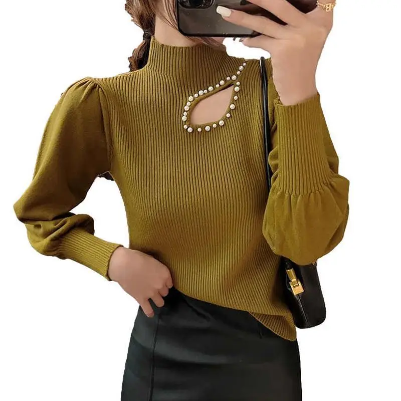 Newest Fashion Hollowed Out Knit Shirt 2023 Autumn and Winter New Half High Neck Long Sleeved Bottom Top for Women Sweater V485
Newest Fashion Hollowed Out Knit Shirt 2023 Autumn and Winter New Half High Neck Long Sleeved Bottom Top for Women Sweater V485