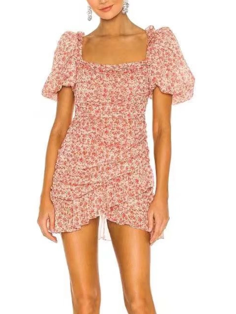 XEASY Vintage Boho Floral Print Women Mini Dresses 2022 New Fashion Female Puff Short Sleeve Sexy Shirring Dress Loose Chic
XEASY Vintage Boho Floral Print Women Mini Dresses 2022 New Fashion Female Puff Short Sleeve Sexy Shirring Dress Loose Chic