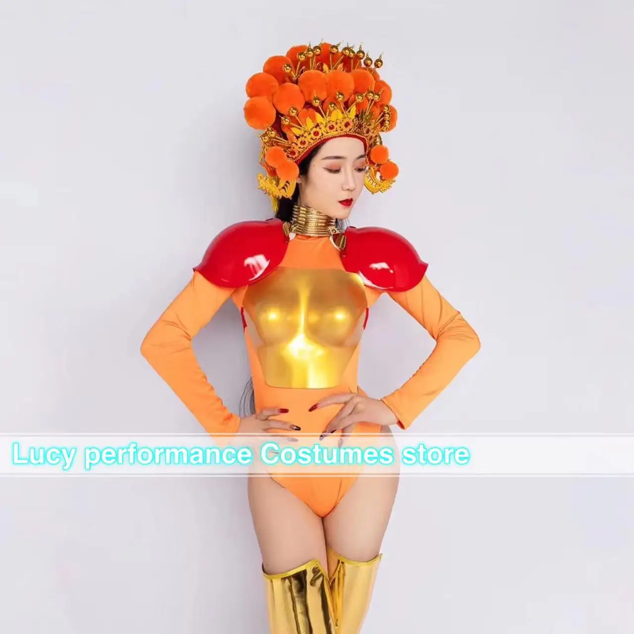 2023 New Bar Performance Gogo Female Singer ds Dragon Boat Festival Golden Cyber Fengguan Performance Dress New Sexy
2023 New Bar Performance Gogo Female Singer ds Dragon Boat Festival Golden Cyber Fengguan Performance Dress New Sexy
