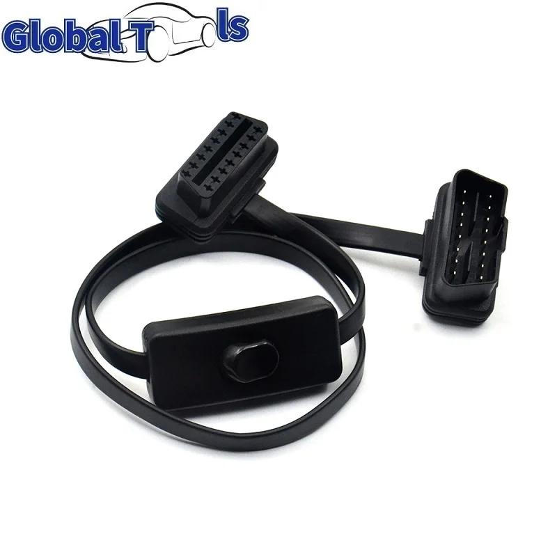 OBDII 60CM 16 Pin Male To Female 16 Pin Extension Cable Connector Flat + Thin Tape Switch 16 Pin Cable
OBDII 60CM 16 Pin Male To Female 16 Pin Extension Cable Connector Flat + Thin Tape Switch 16 Pin Cable