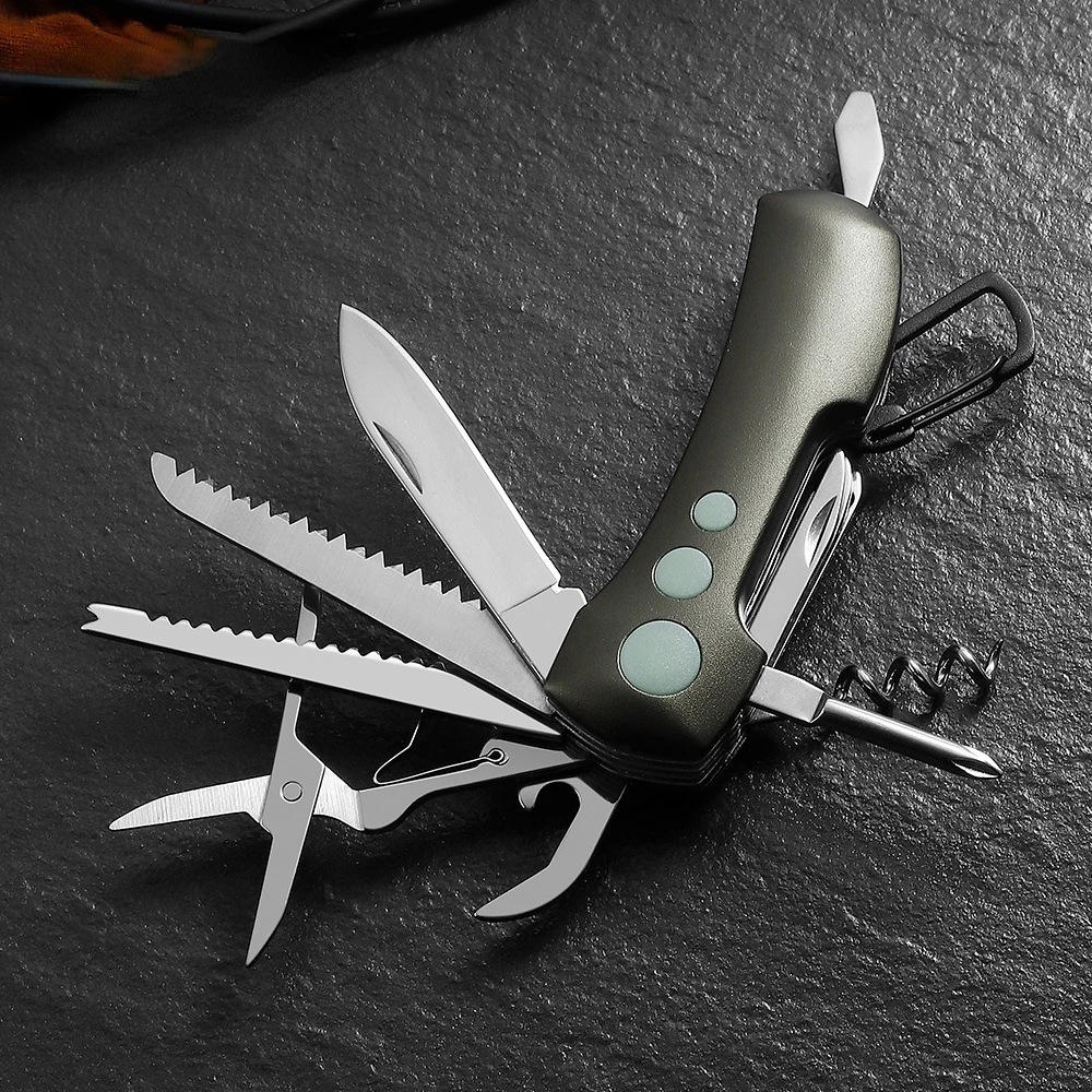11 IN 1 Stainless Steel Army Knives Multifunctional Folding Knife Pocket Hunting Outdoor Camping Survival EDC Knife Tool
11 IN 1 Stainless Steel Army Knives Multifunctional Folding Knife Pocket Hunting Outdoor Camping Survival EDC Knife Tool