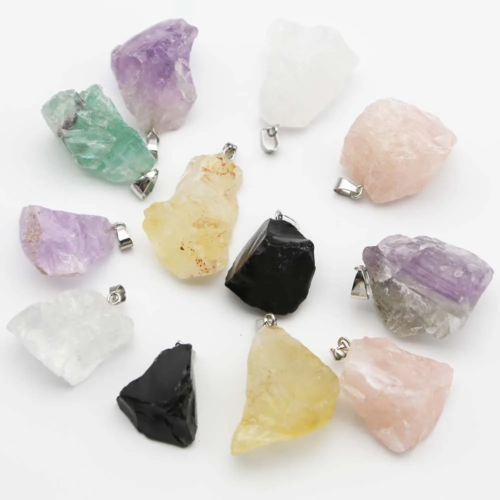 Fashion High-Quality Natural Raw Materials Ore Necklace Pendant Irregular Multi-Color Charm Key Chain Jewelry Wholesale 12pieces
Fashion High-Quality Natural Raw Materials Ore Necklace Pendant Irregular Multi-Color Charm Key Chain Jewelry Wholesale 12pieces