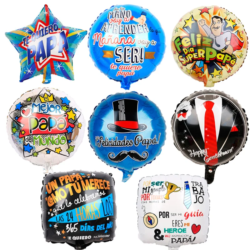 10 18 inch Spanish father's day happy balloons super dad balloons father's Day party decoration self inflation event decoration
10 18 inch Spanish father's day happy balloons super dad balloons father's Day party decoration self inflation event decoration