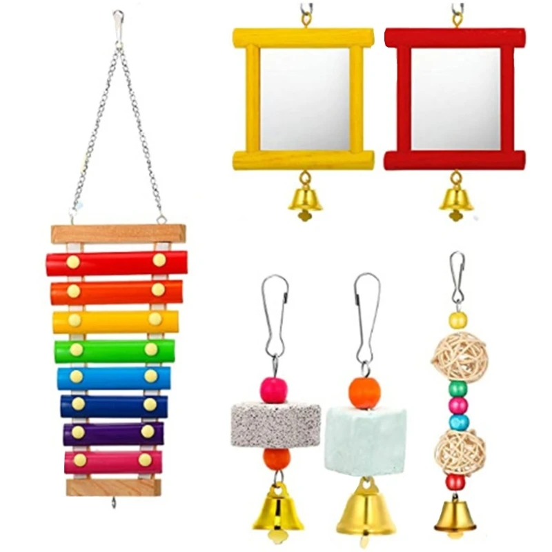 6pieces Lightweight Parrot Bird Molar Toy Articles Parrot Bite Pet Bird Toy for Parrot Training Bird Swing Biting Drop Shipping
6pieces Lightweight Parrot Bird Molar Toy Articles Parrot Bite Pet Bird Toy for Parrot Training Bird Swing Biting Drop Shipping