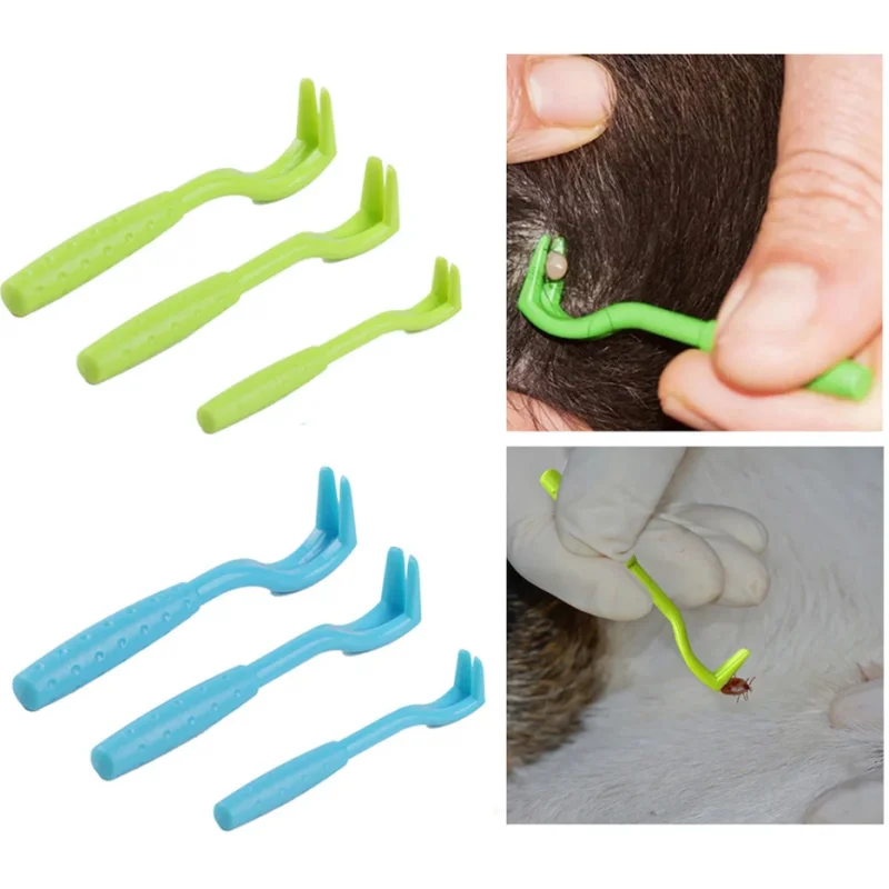 

3pcs/set Pets Insect-catcher Clamps Practical Dogs Insect Remove Tweezers Kittens Lice Removal Clamp Kitten Mites Extractor