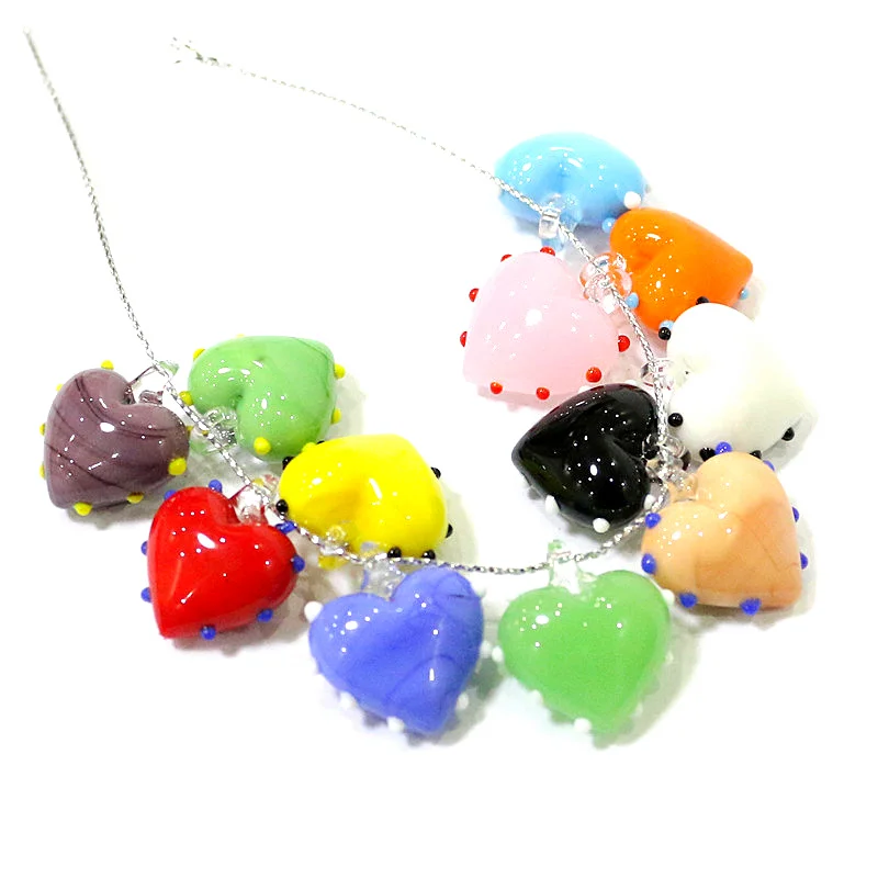 2Pcs Cute Heart Shape Charm Glass Pendants Creative Fashion DIY Women Jewelry For Necklace Making Wedding Xmas Decor Accessories
2Pcs Cute Heart Shape Charm Glass Pendants Creative Fashion DIY Women Jewelry For Necklace Making Wedding Xmas Decor Accessories