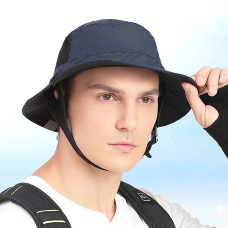 Beach Surf Cap Mesh Breathable Sun Hat UPF50+ Summer Outdoor Fishing Belt Chin Adjustable Bucket Hat Water Sport Unisex
Beach Surf Cap Mesh Breathable Sun Hat UPF50+ Summer Outdoor Fishing Belt Chin Adjustable Bucket Hat Water Sport Unisex