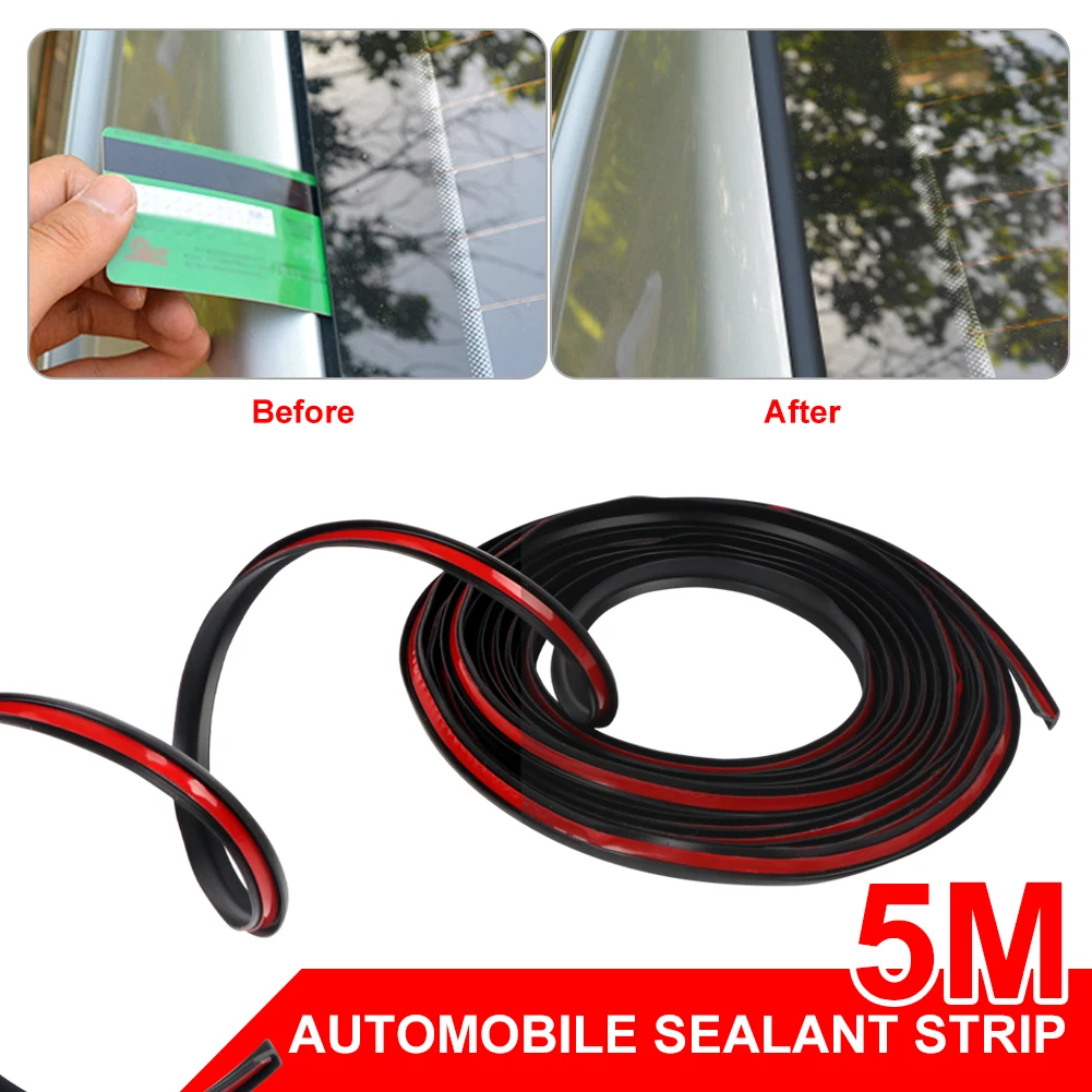 New 5M Universal Car Rubber Sealing Strip Slanted T-Type Auto Door Seal Rubber Weatherstrip Edge Sealant For Car Accessories
New 5M Universal Car Rubber Sealing Strip Slanted T-Type Auto Door Seal Rubber Weatherstrip Edge Sealant For Car Accessories