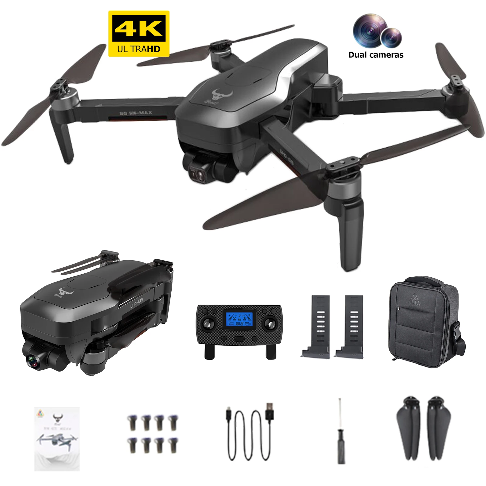 SG906 MAX2 Drone 4K Professional 5G WiFi HD Camera Laser Obstacle Avoidance 3-Axis Gimbal Brushless Motor GPS RC Quadcopter
SG906 MAX2 Drone 4K Professional 5G WiFi HD Camera Laser Obstacle Avoidance 3-Axis Gimbal Brushless Motor GPS RC Quadcopter