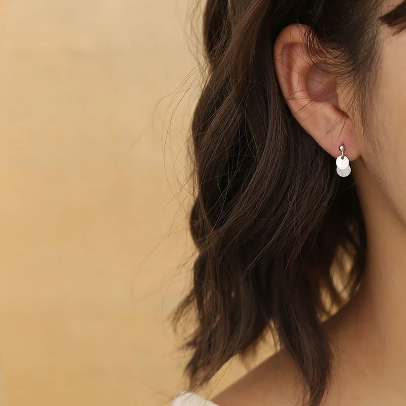 925 Sterling Silver Wafer Sequins Women Earrings Simple Fashion All-match Classic Jewelry Accessories Daily Delicate Gold Silver
925 Sterling Silver Wafer Sequins Women Earrings Simple Fashion All-match Classic Jewelry Accessories Daily Delicate Gold Silver