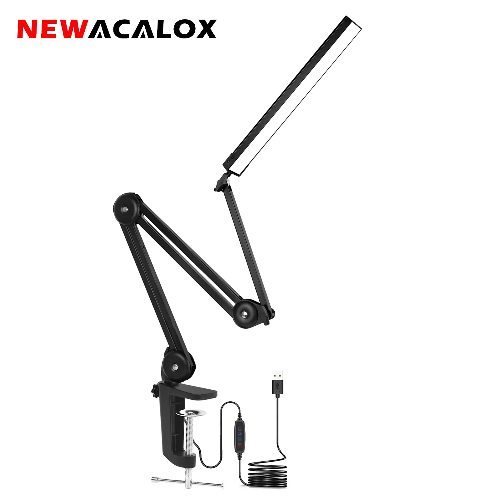 NEWACALOX 12W Folding Table Lamp 80/102 Pcs SMD Beads Table Clip Eye Protection Reading Light For Working Studying Illumination
NEWACALOX 12W Folding Table Lamp 80/102 Pcs SMD Beads Table Clip Eye Protection Reading Light For Working Studying Illumination