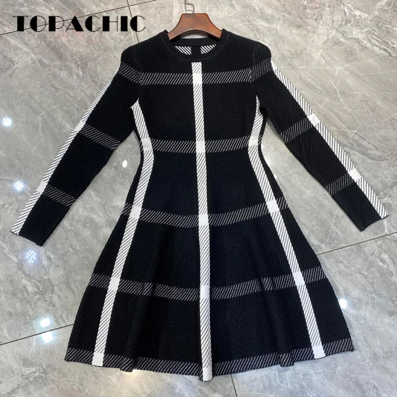 8.29 Women's Comfortable Wool Blend Knit Mini Dress Contrast Color Striped Plaid Long Sleeve A-Line
8.29 Women's Comfortable Wool Blend Knit Mini Dress Contrast Color Striped Plaid Long Sleeve A-Line