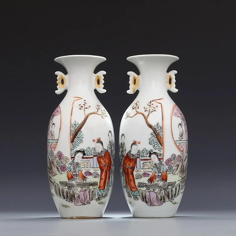 Tongzhi год ручной росписи Пастельная мечта Красной маньон дамские вазы с двойными ушками античный фарфор древний фарфор
Tongzhi год ручной росписи Пастельная мечта Красной маньон дамские вазы с двойными ушками античный фарфор древний фарфор