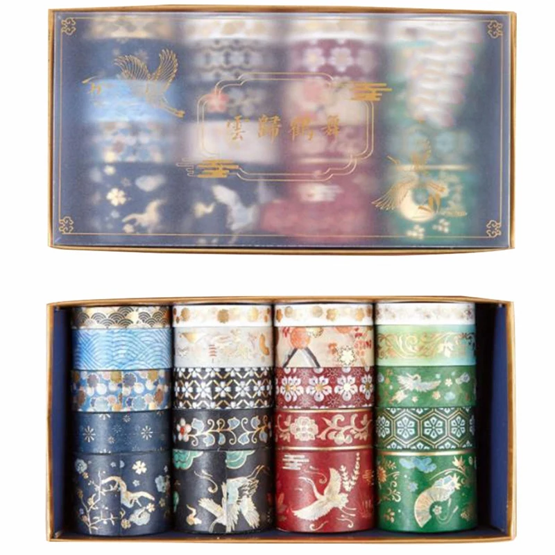 20 Pcs/Set Vintage Gold Foil Washi Tape Set Adhesive Tape DIY Scrapbooking Sticker Label Japanese Stationery
20 Pcs/Set Vintage Gold Foil Washi Tape Set Adhesive Tape DIY Scrapbooking Sticker Label Japanese Stationery