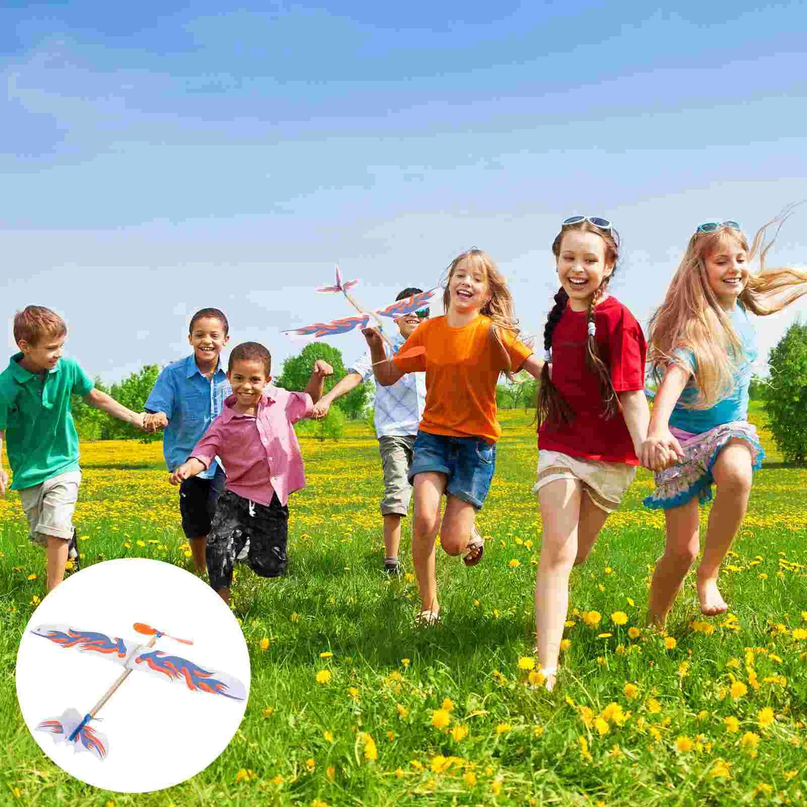 

3pcs Glider Airplane Toys Aircraft Slingshot Planes Hand Throwing Planes Flying Aeroplane Model Helicopter Educational Random
