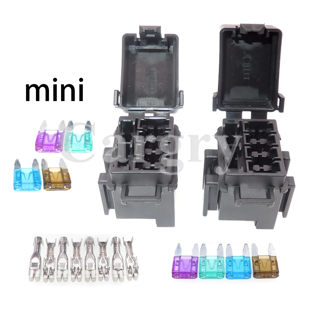1 Set 4 Ways Mini Blade Type Fuse Holder BX2047C-1 BX2047C-2 Micro In-line InLine Fuse Holders Without Fuses
1 Set 4 Ways Mini Blade Type Fuse Holder BX2047C-1 BX2047C-2 Micro In-line InLine Fuse Holders Without Fuses