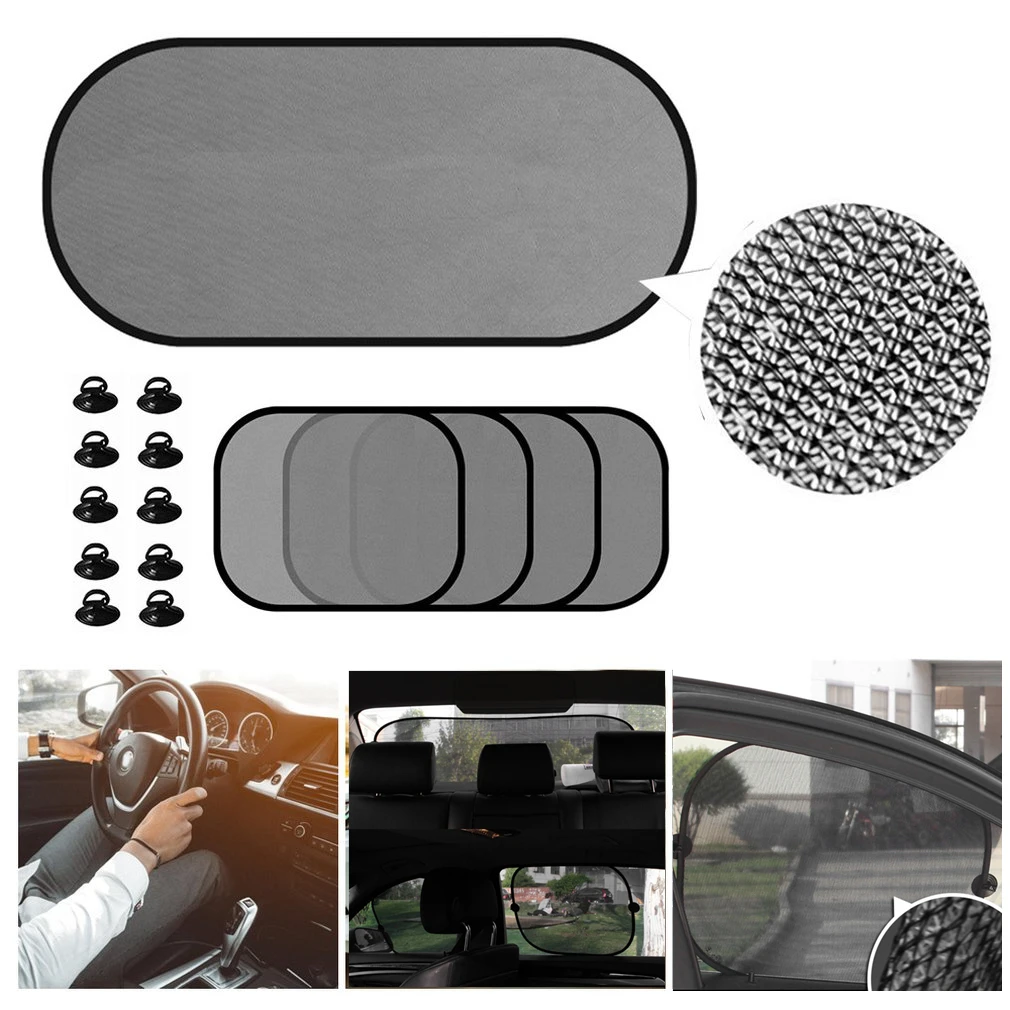 Best 5Pcs Car Window Sunshade Mesh Auto Sun Visor Curtain With Suction Cup Front Rear Side Curtain Car Styling Covers Sunshade
Best 5Pcs Car Window Sunshade Mesh Auto Sun Visor Curtain With Suction Cup Front Rear Side Curtain Car Styling Covers Sunshade