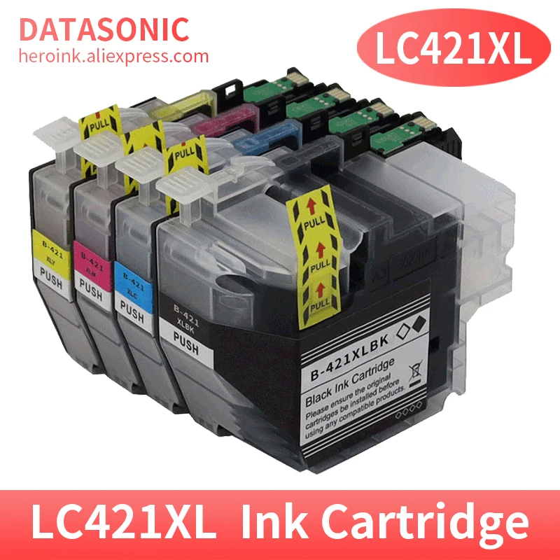 

4Color Compatible Ink Cartridge For Brother LC421 LC421XL DCP-J1050DW DCP-J1140DW MFC-J1010DW Printer Ink Cartridge