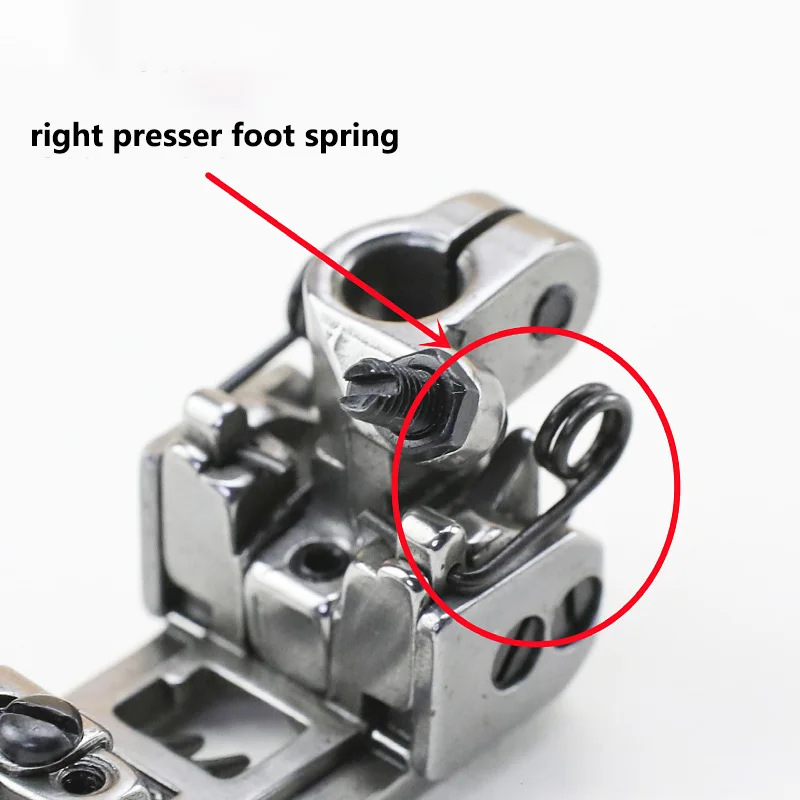 

50 sets Left / Right Spring For For Flat-Lock Presser Foot Siruba F007 C007 Pegasus W500 W600 Sewing Machine Parts Accessories